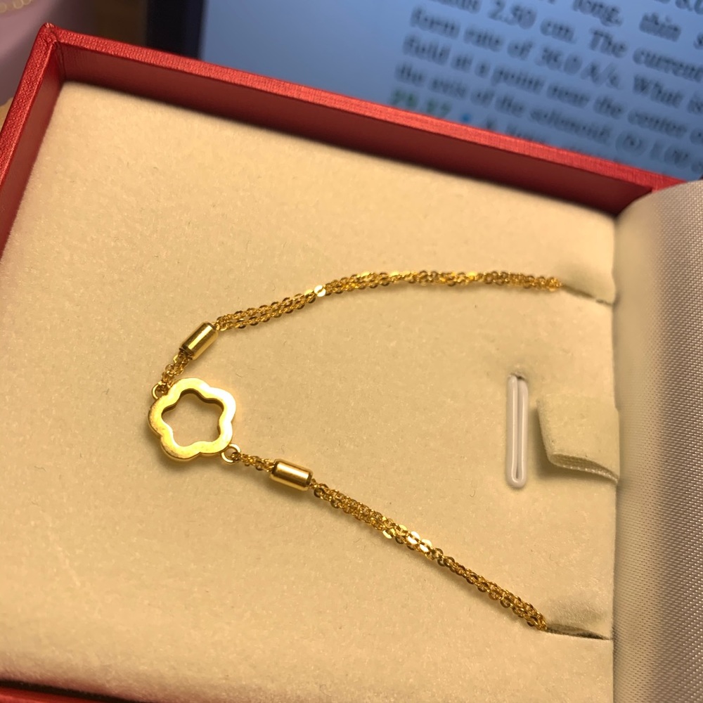 COPY - Chow Tai Fook gold sakura bracelet